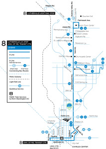 CCG transportation map, blue