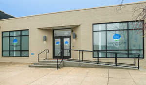 CCG location Central Baltimore, bright